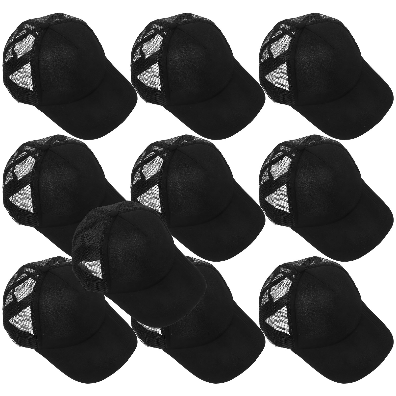 Hat Sublimation Blank - หมวกเบสบอลตาข่ายสำหรับงานซับลิเมชัน 10 ชิ้น น้ำหนักเบา เหมาะสำหรับงาน DIY