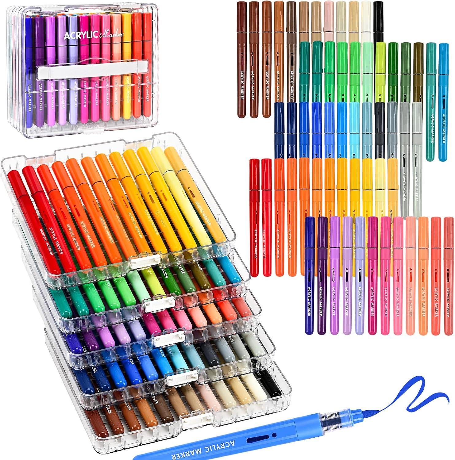 Copic Marker Classic - ปากกาสีอะคริลิกสำหรับงานศิลปะ 12/36/60/84 สี หัวแปรง ชุดปากกาสีอะคริลิกสำหรับวาดภาพบนหิน กราฟฟิตี้