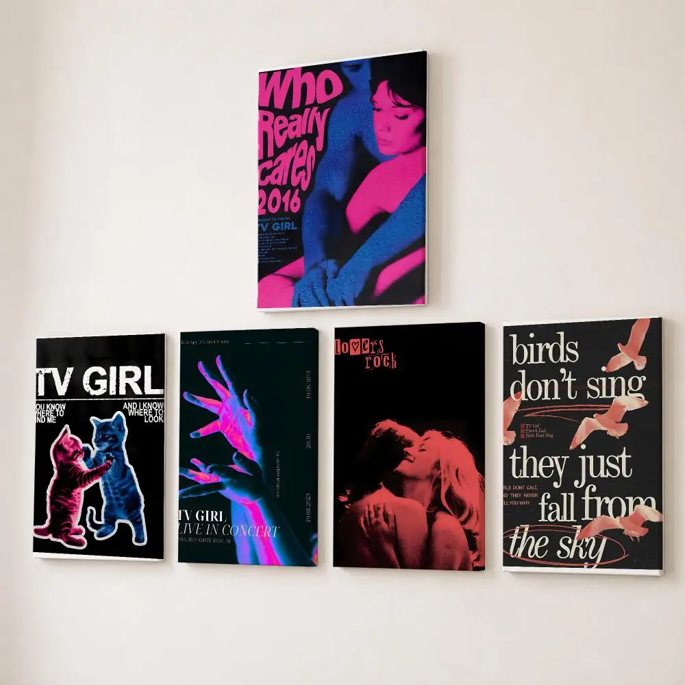Canvas Wrap Ready - ภาพวาดศิลปะบนผ้าใบ HD ลายวงดนตรี ทีวี สาว G