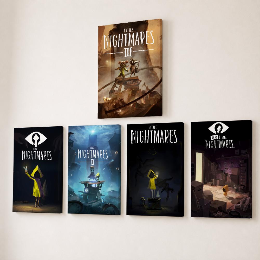 Canvas Wrap Ready - ภาพวาดอนิเมะเกม L-Little Nightmares พร้อมกรอบด้านใน ภาพพิมพ์บนผ้าแคนวาสความละเอียดสูง พร้อมแขวนตกแต่งบ้าน