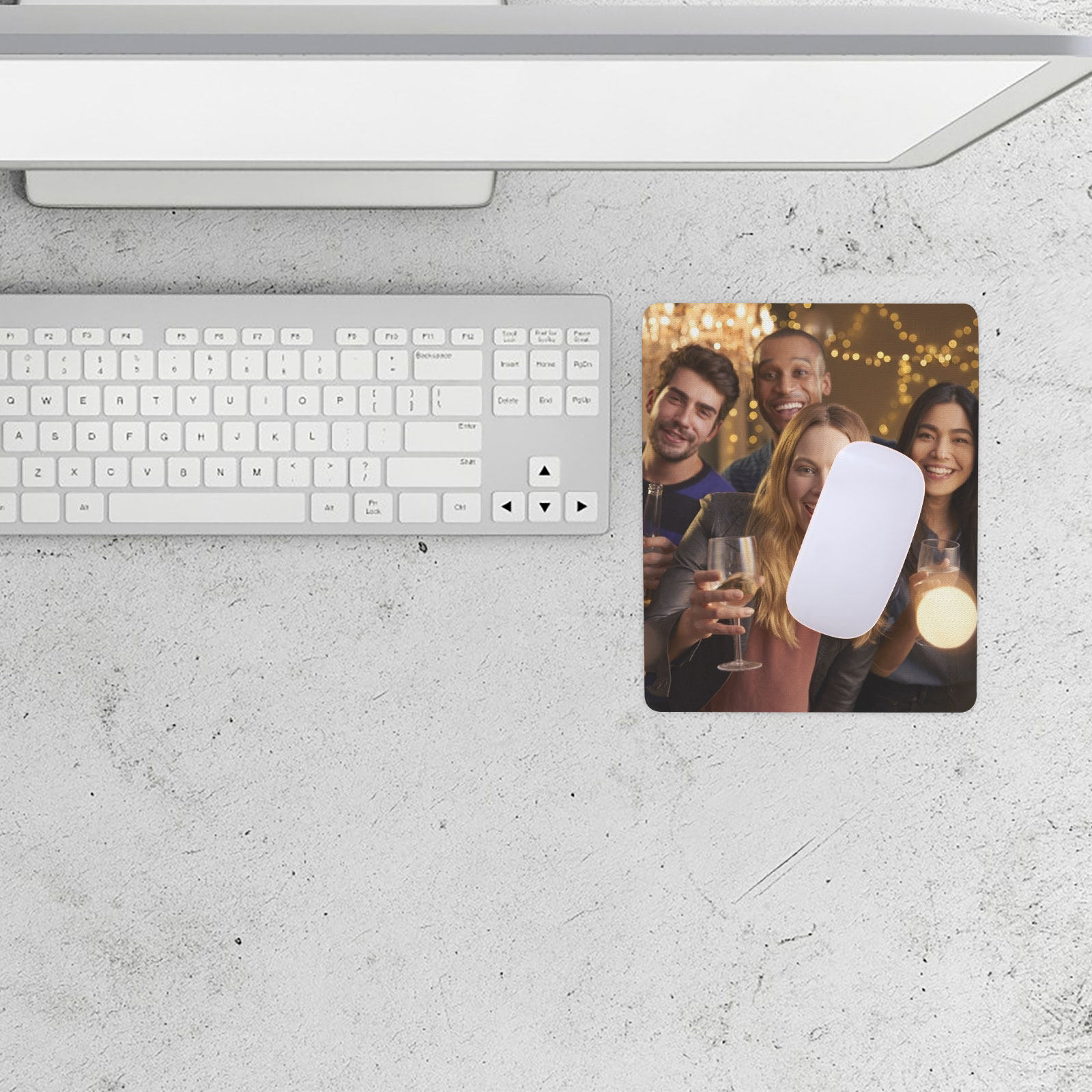 Mouse Pad Blank Sublimation - แผ่นรองเมาส์ซับลิเมชั่นขนาดใหญ่ 5 ชิ้น ฐานยาง แผ่นรองโต๊ะทำงานสไตล์โมเดิร์น สำหรับคอมพิวเตอร์
