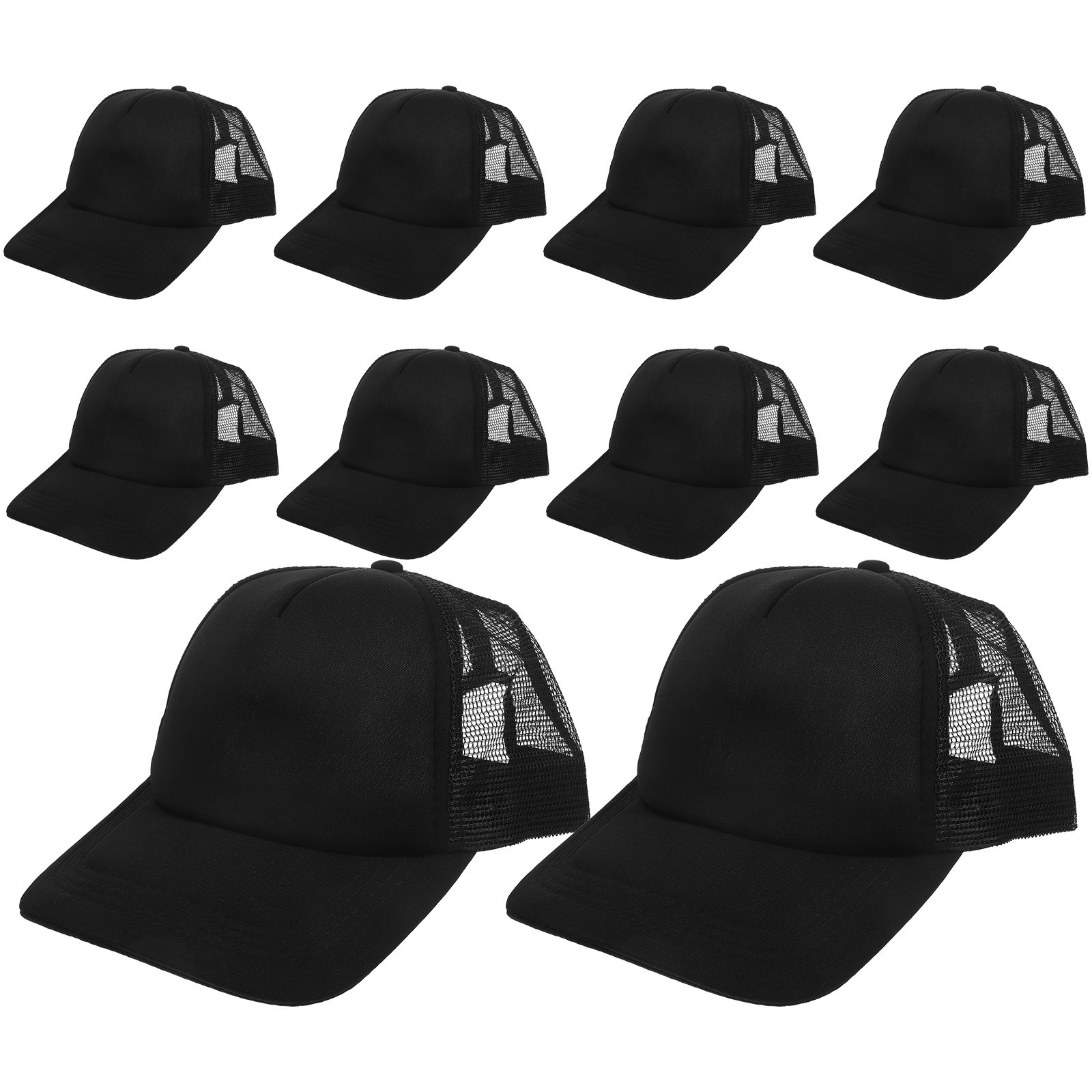 Hat Sublimation Blank - หมวกเบสบอลตาข่าย 10 ชิ้น สำหรับงานซับลิเมชัน หมวกเปล่าสำหรับงาน DIY