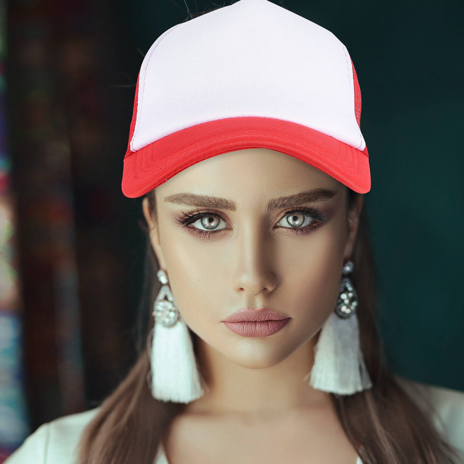 Hat Sublimation Blank - หมวกเบสบอลตาข่ายเปล่า 10 ชิ้น สำหรับพิมพ์ซับลิเมชั่น หมวก DIY