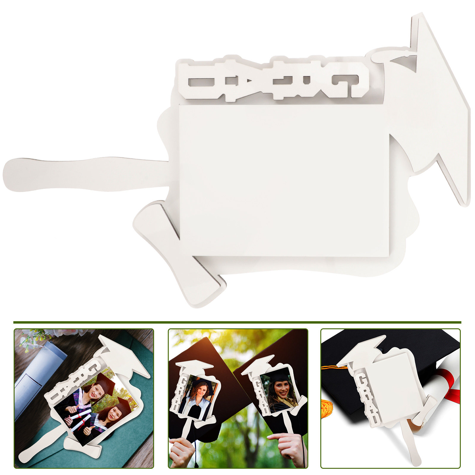 Hat Sublimation Blank - กรอบรูปเปล่าสำหรับงานซับลิเมชั่น งาน DIY สำหรับถ่ายโอนความร้อน ลายรับปริญญา หมวกแก๊ป