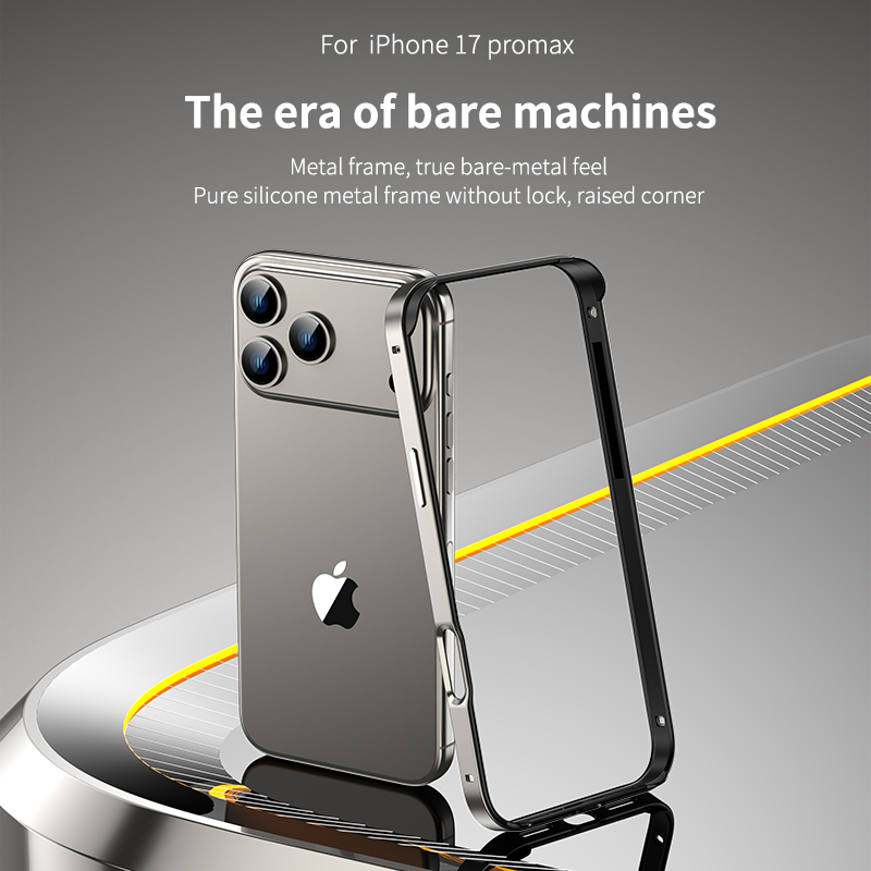 Metal Photo Panel - เคสโทรศัพท์กันกระแทกขอบซิลิโคน กรอบโลหะอะลูมิเนียม สำหรับ iPhone 17 ProMax