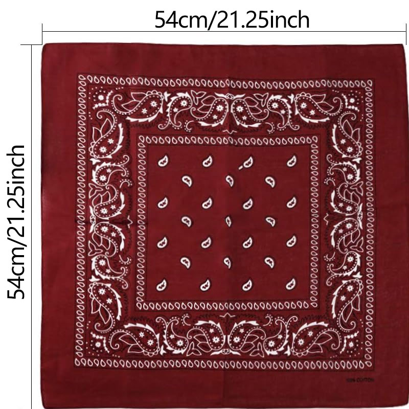 ผ้าพันคอฮิปฮอป ลายคาวบอย เพสลี - Bandana Blank White บทวิจารณ์และราคา
