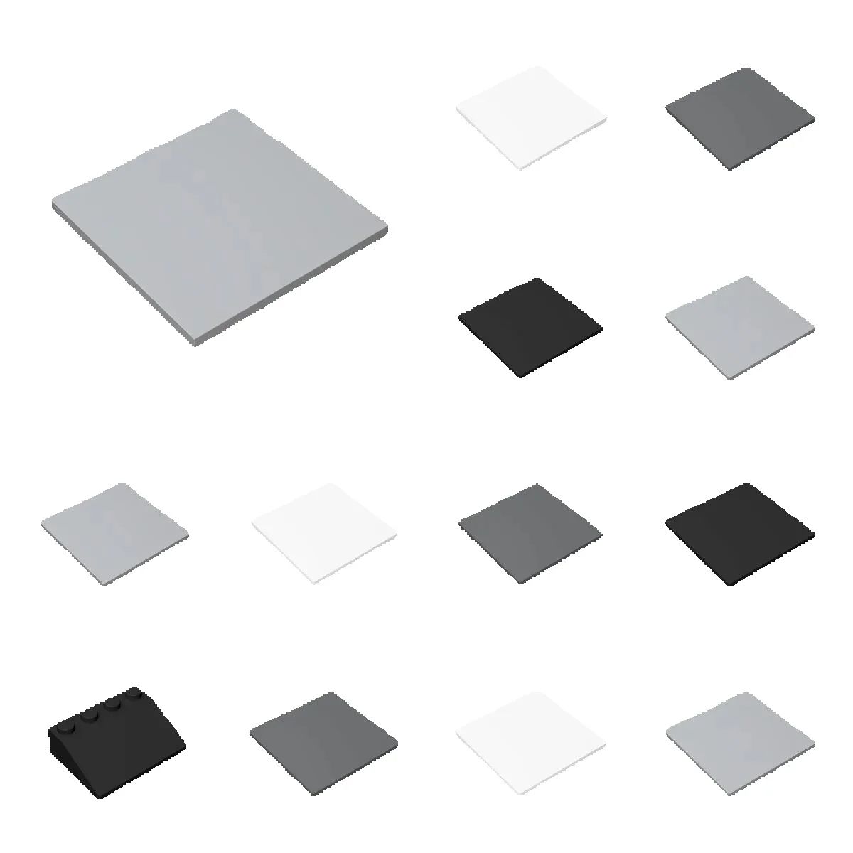 10pcs 10202 กระเบื้องแบน 6x6 H - Ceramic Tile Blank บทวิจารณ์และราคา