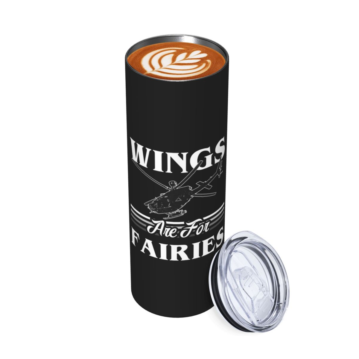 ปีกนางฟ้าสำหรับนักบินเฮลิคอปเต - Tumbler 20Oz White บทวิจารณ์และราคา