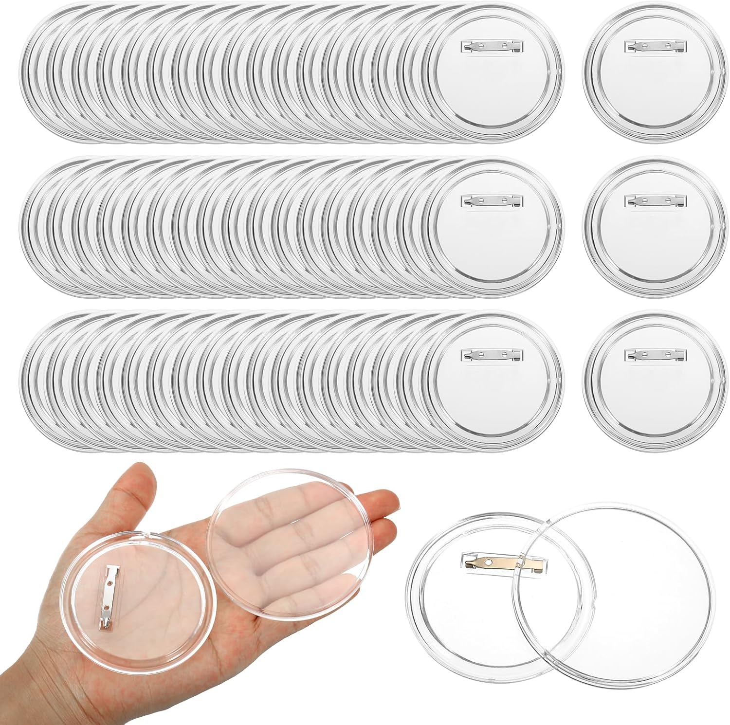 อะคริลิควงกลม Badge ทําชุด Pin - Button Badge Blank บทวิจารณ์และราคา