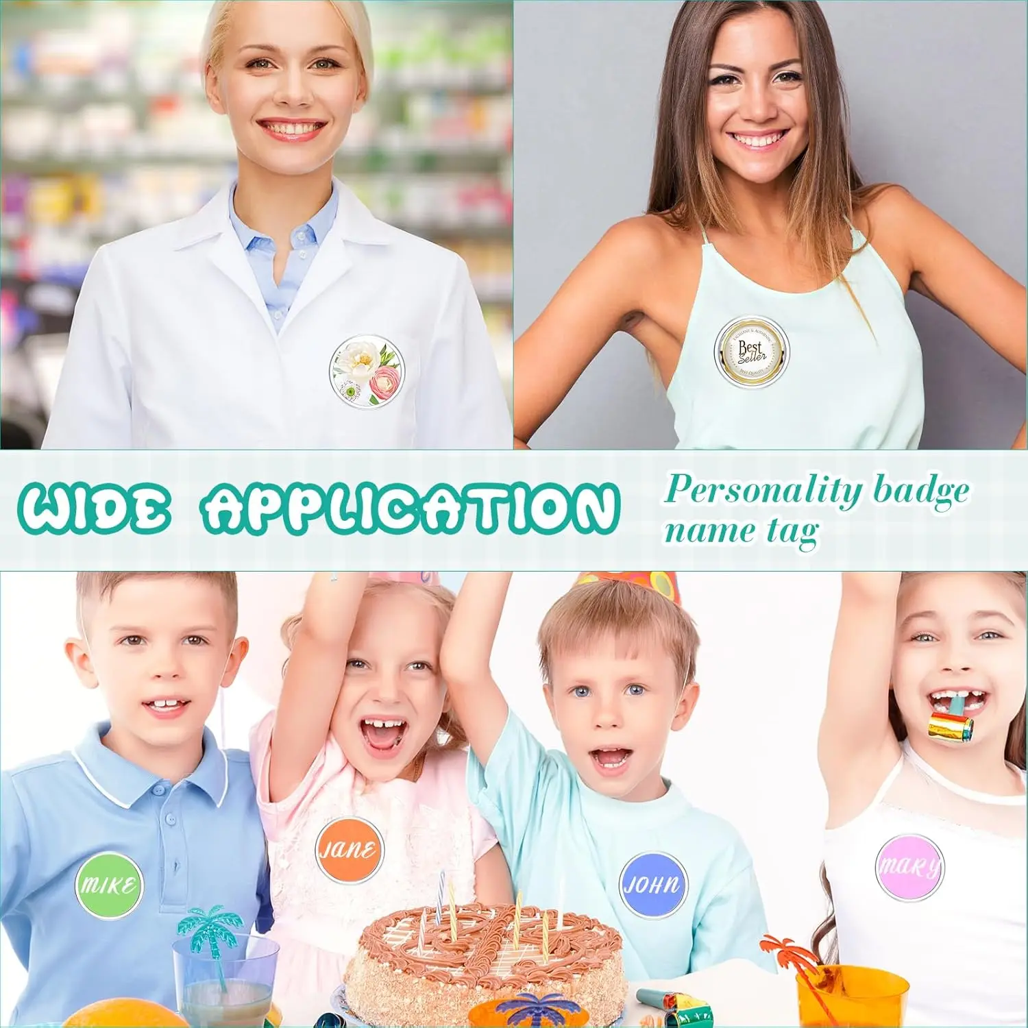 อะคริลิควงกลม Badge ทําชุด Pin - Button Badge Blank บทวิจารณ์และราคา