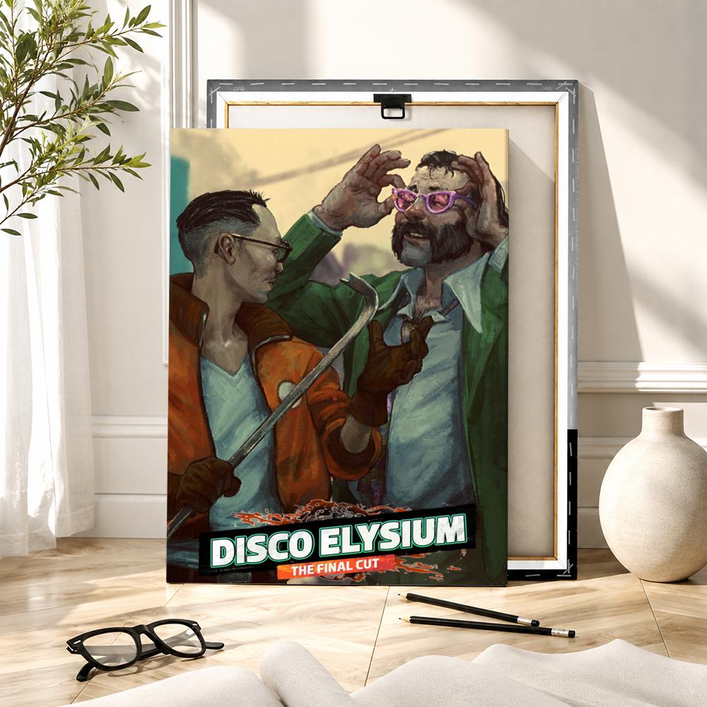 ภาพวาดวิดีโอเกม D-Disco Elysiu - Canvas Wrap Ready บทวิจารณ์และราคา