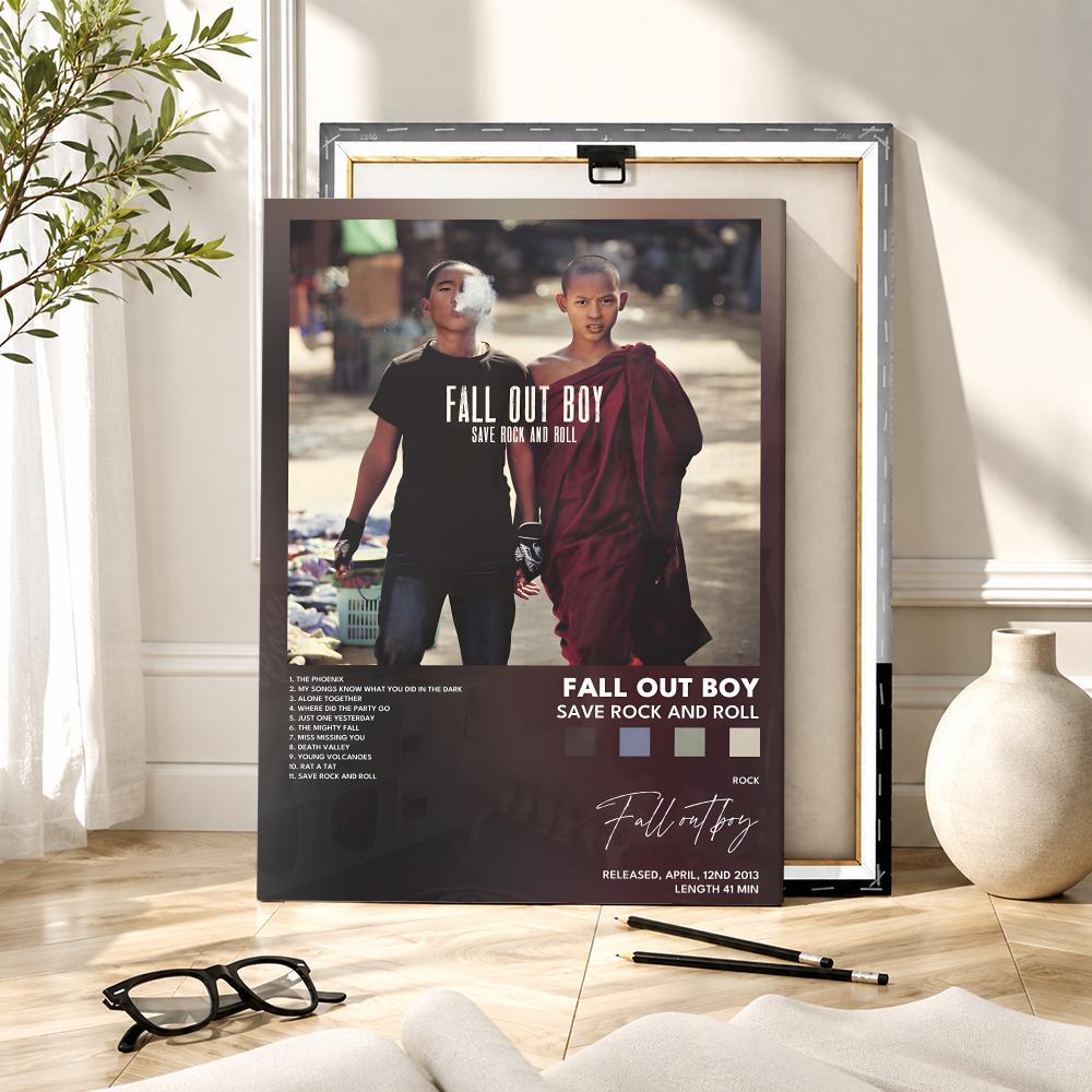 ภาพวาดดนตรีวงร็อค F-Fall Out B - Canvas Wrap Ready บทวิจารณ์และราคา