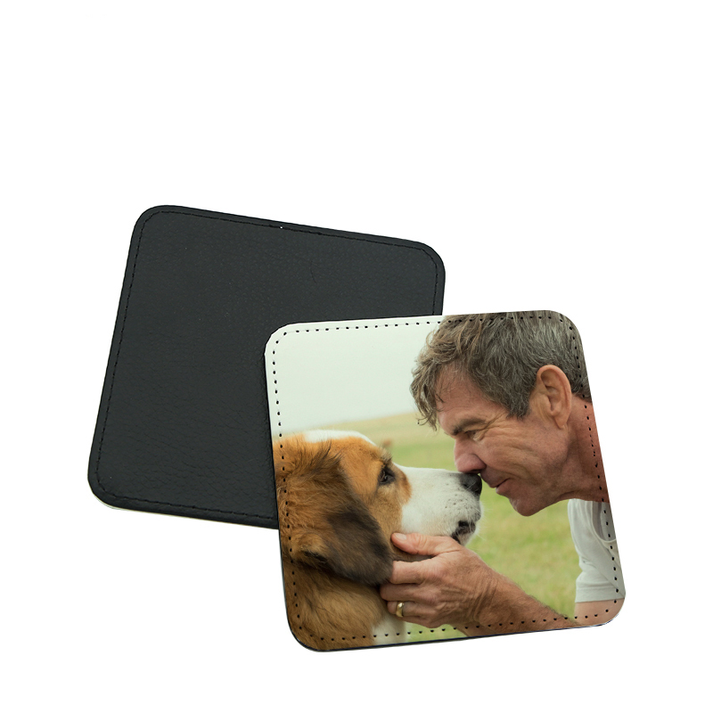 50 ชิ้น/ล็อต แผ่นรองแก้วหนัง P - Coaster Sublimation Blank บทวิจารณ์และราคา